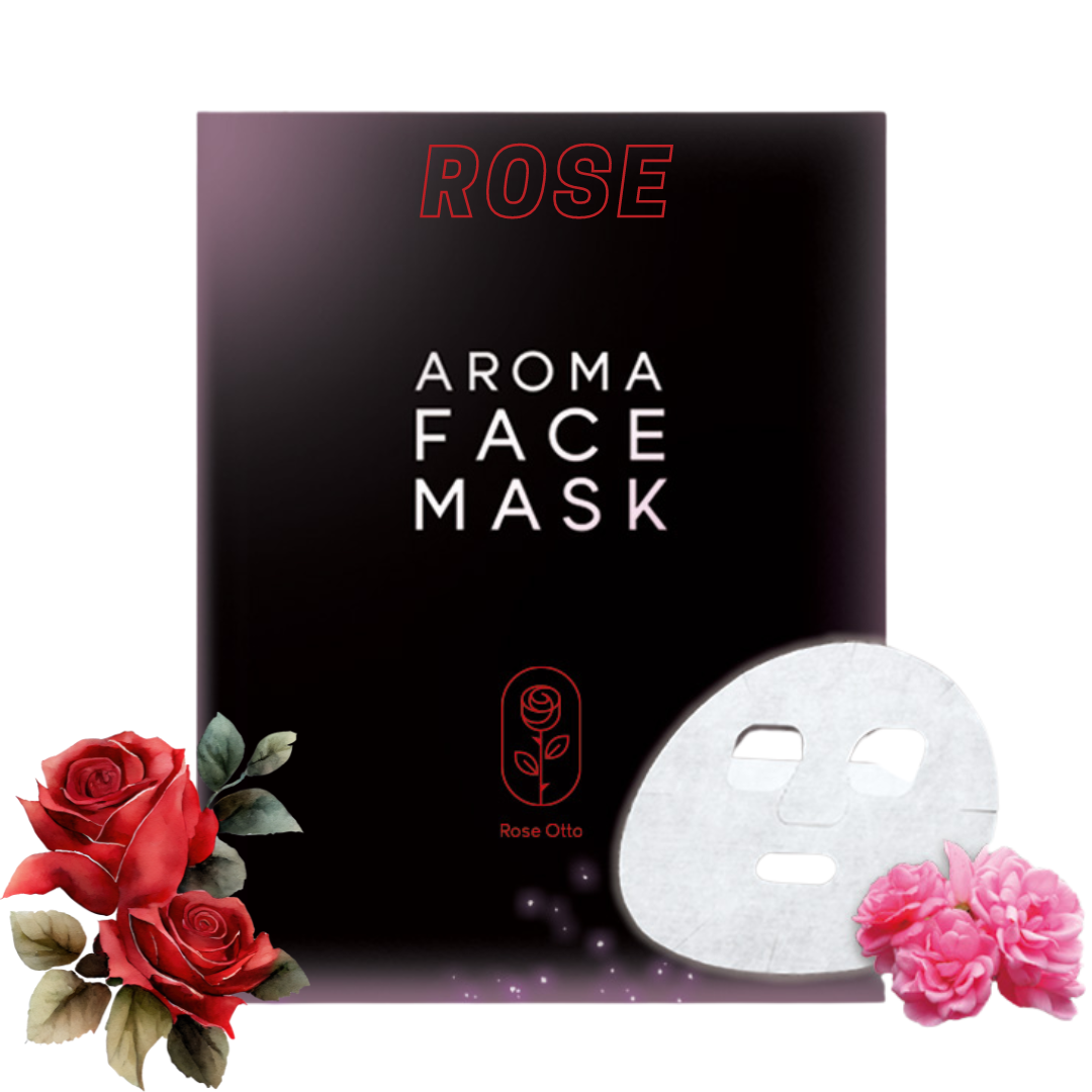 AROMA FACE MASK - Beauty Skin Care Mask Infused With Essential Oils - Variety Pack of 3 (3 Sheets) - Aroma Stickers