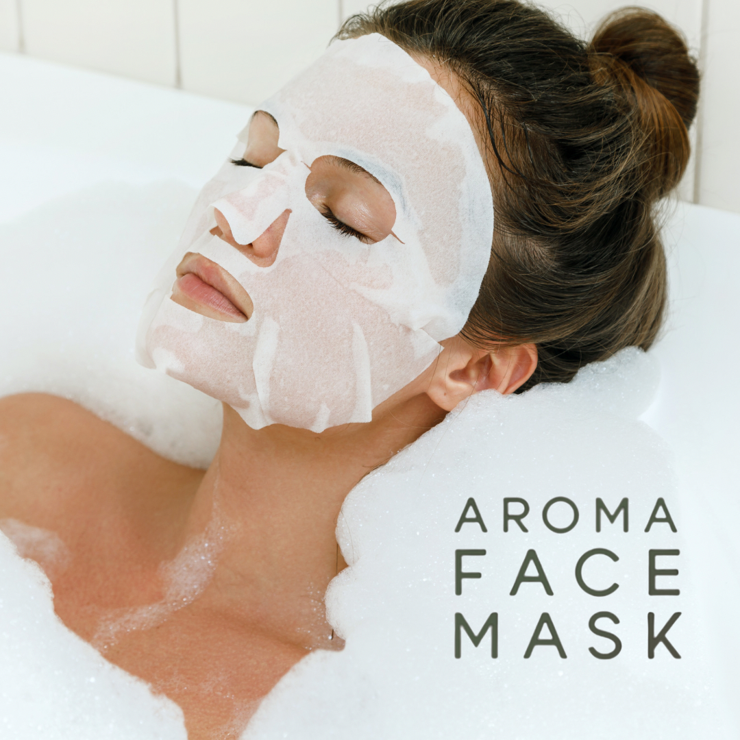 AROMA FACE MASK - Beauty Skin Care Mask Infused With Essential Oils - Variety Pack of 3 (3 Sheets) - Aroma Stickers
