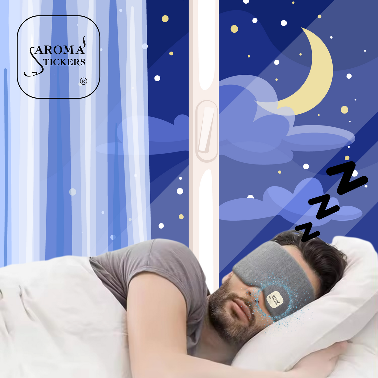 Cotton Eye-Mask - Aroma Stickers