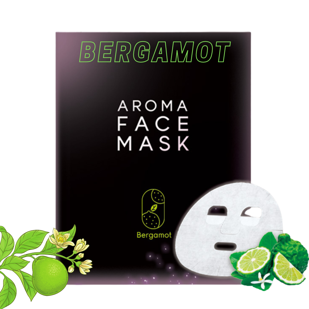 AROMA FACE MASK - Beauty Skin Care Mask Infused With Essential Oils - Variety Pack of 3 (3 Sheets) - Aroma Stickers