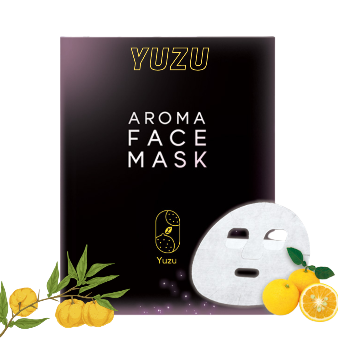 AROMA FACE MASK - Beauty Skin Care Mask Infused With Essential Oils - Variety Pack of 3 (3 Sheets) - Aroma Stickers