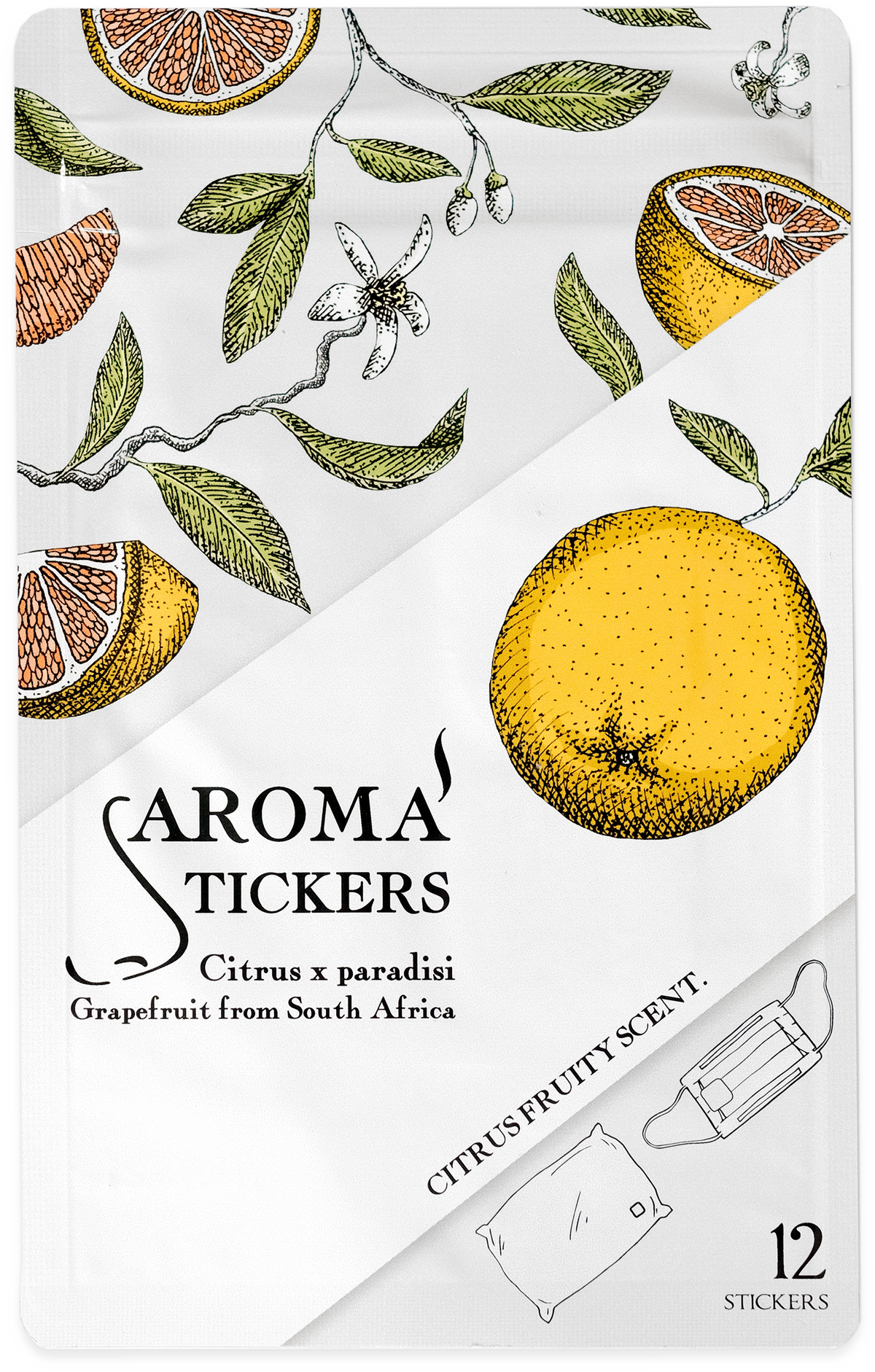 Grapefruit (Citrus x paradisi) — Aroma Stickers