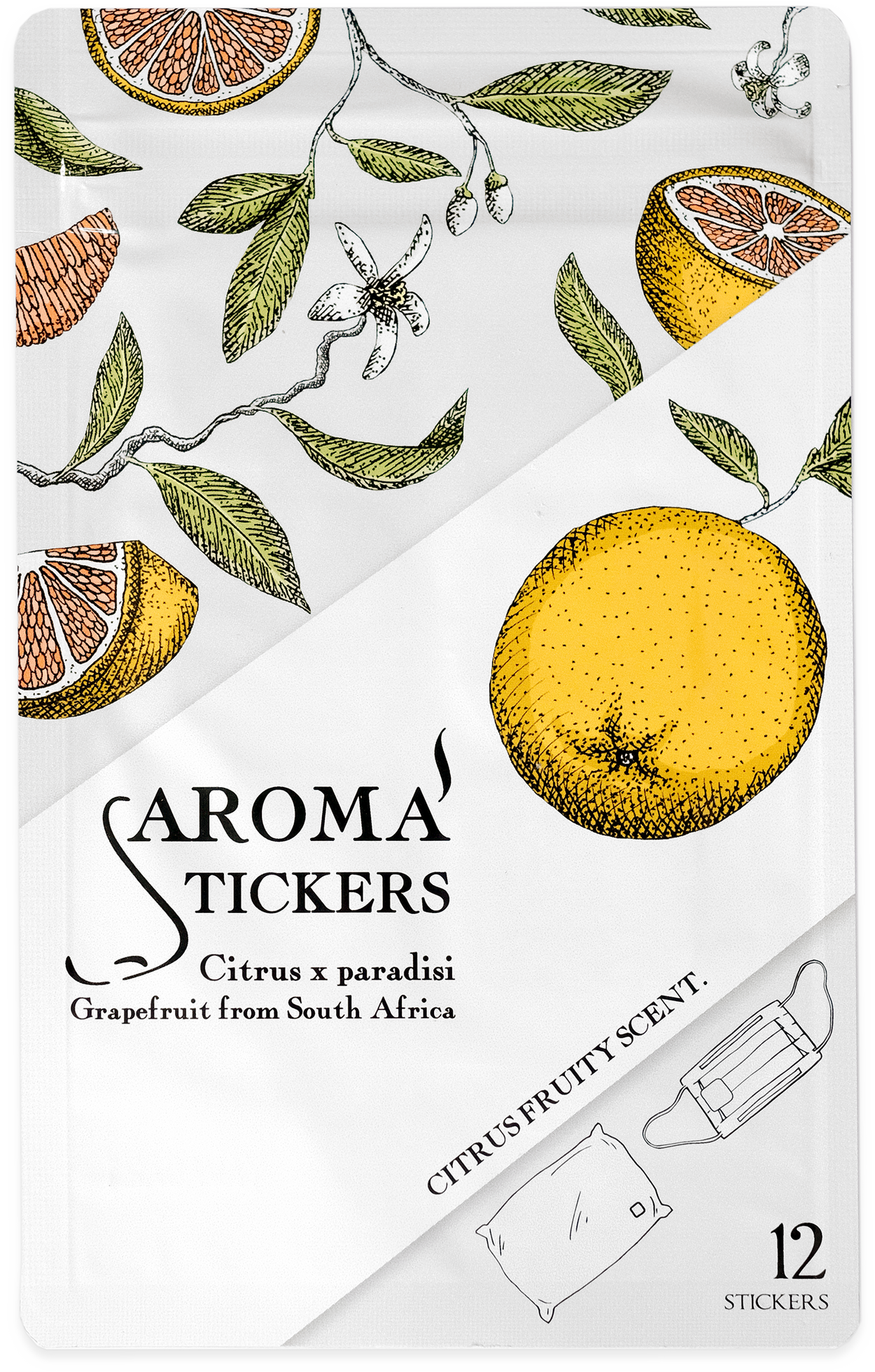 Grapefruit (Citrus x paradisi) - Aroma Stickers